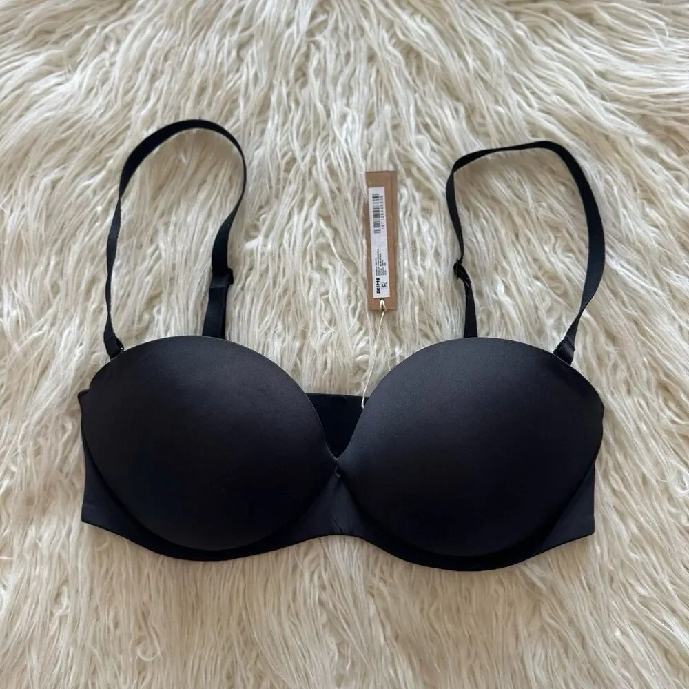 Skims Ultimate Push Up Strapless Bra Onyx Size 34D - Picture 2 of 6